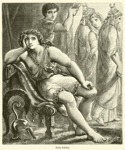 Achille imbronciato (incisione) da English School