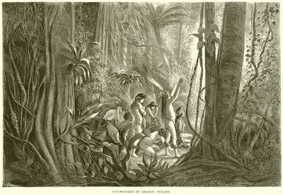 Adorazione del sole degli indiani dell