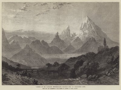 Alba sul Watzmann, Berchtesgaden, Alpi Bavaresi da English School