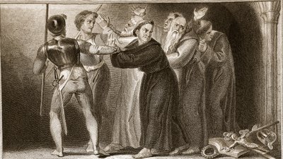 Soppressione dei monasteri, illustrazione da La storia d