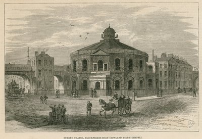 Cappella del Surrey, Blackfriars Road, Southwark (Cappella di Rowland Hill) da English School