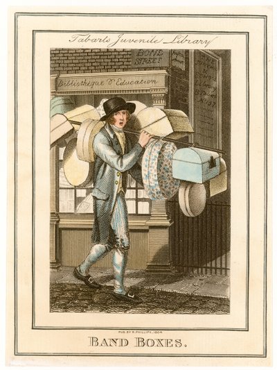 Biblioteca giovanile di Tabart. Scatole per cappelli da English School