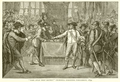 Portate via quel gingillo! Cromwell scioglie il Parlamento, 1654 da English School