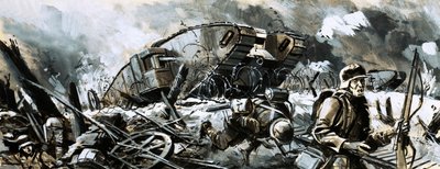 I carri armati apparvero per la prima volta durante la Prima Guerra Mondiale da English School