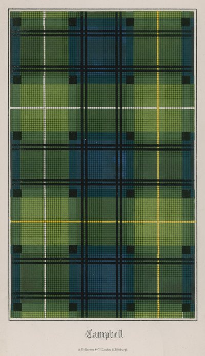 Tartan del Clan Campbell da English School