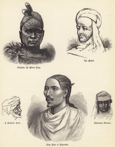 Tawhiao, il Re Maori, il Mahdi, un Arabo Risharin, Re Giovanni d