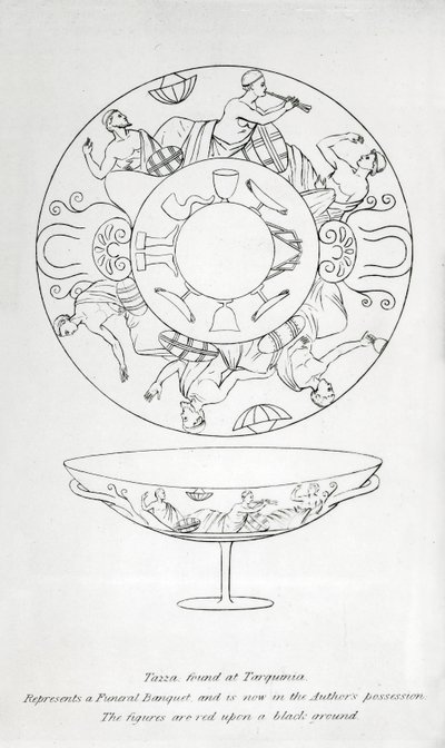 Tazza trovata a Tarquinia da English School
