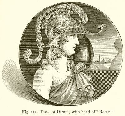 Tazza di Diruta, con testa di Roma da English School