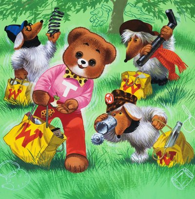 Orso di peluche (con oggetti nascosti) da English School