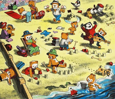 Orsetti sulla spiaggia da English School