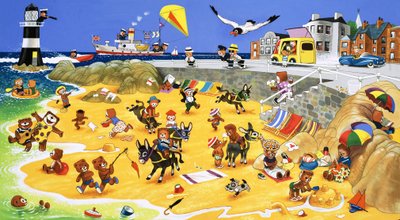 Orsetti sulla spiaggia da English School
