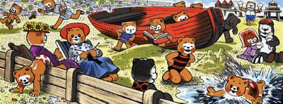 Orsetti sulla spiaggia da English School