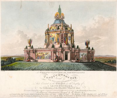 Tempio della Concordia eretto per la Pace del 1814 da English School