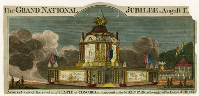 Tempio della Concordia per celebrare la Pace del 1814 da English School