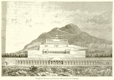 Tempio della Fortuna a Palestrina (Restaurato da Canina) da English School