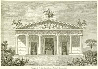 Tempio di Giove Capitolino (Restauro di Canina) da English School