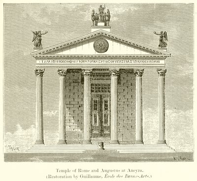 Tempio di Roma e Augusto ad Ancyra da English School