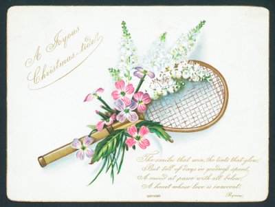 Racchetta da tennis e fiori da English School
