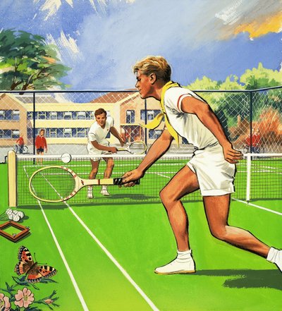 Giocatori di tennis da English School