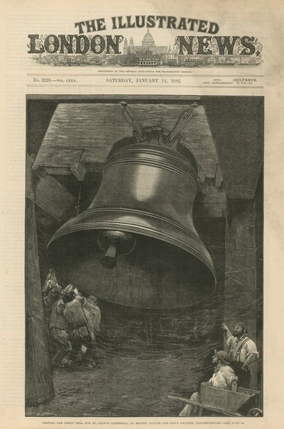 Prova della grande campana per la Cattedrale di San Paolo da English School