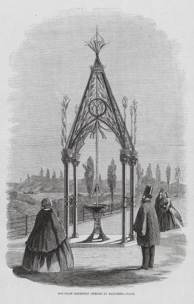 Fontana Teulon, Battersea Park, Londra, Inghilterra da English School