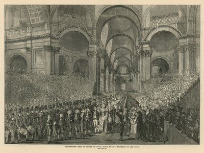 Visita di ringraziamento di Re Giorgio III alla Cattedrale di San Paolo da English School