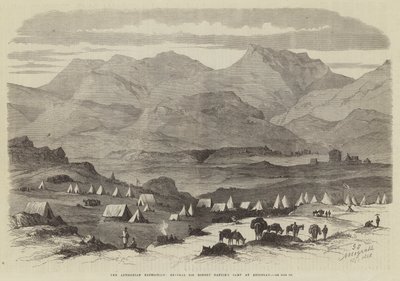La Spedizione Abissina, il Campo del Generale Sir Robert Napier ad Adigerat (incisione) da English School