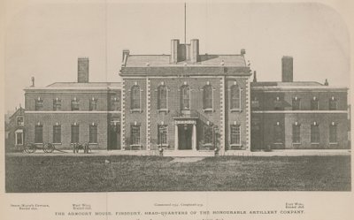 The Armoury House, Finsbury, Quartier Generale della Honourable Artillery Company da English School