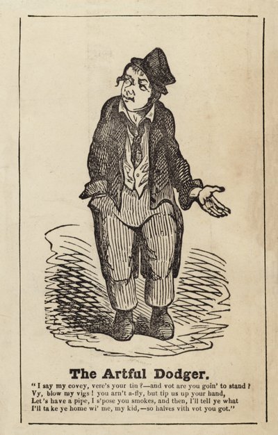 Il furbo Dodger da Oliver Twist da English School