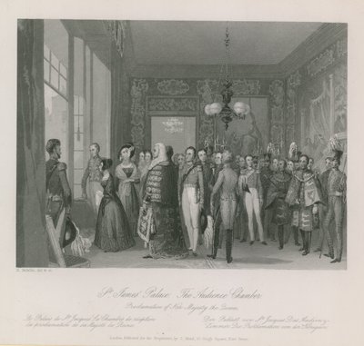 La Sala delle Udienze di St Jamess Palace da English School