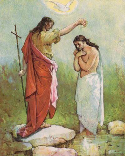Il battesimo di Cristo da English School