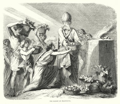 Il cesto delle primizie (incisione) da English School