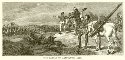La battaglia di Agincourt, 1415 da English School