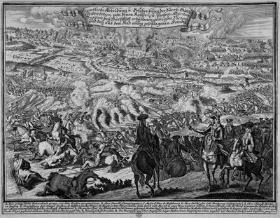 La battaglia di Blenheim, 13 agosto 1704 da English School