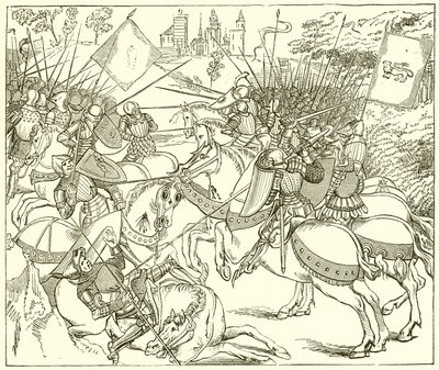 La battaglia di Crécy da English School