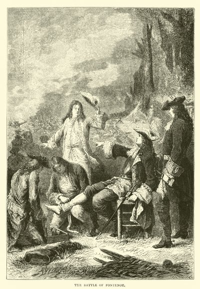 La battaglia di Fontenoy da English School