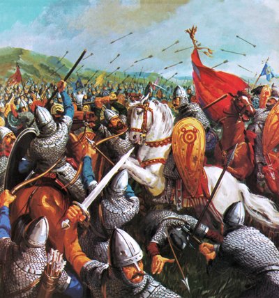 La Battaglia di Hastings da English School