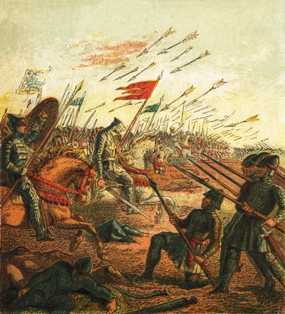 La battaglia di Hastings da English School
