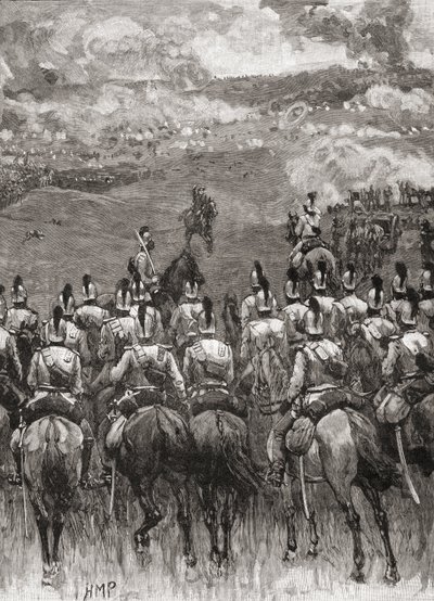 La battaglia di Königgrätz, nota anche come la battaglia di Sadowa, Sadová o Hradec Králové, vicino a Sadová, Boemia da English School