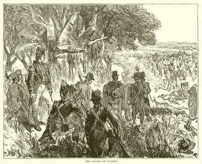 La battaglia di Plassey da English School