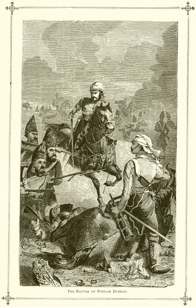 La battaglia di Purwan Durrah da English School