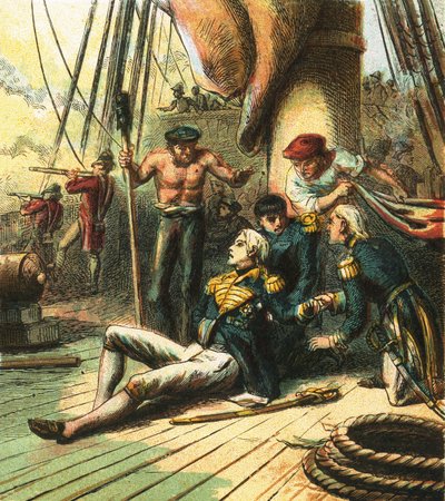 La battaglia di Trafalgar da English School