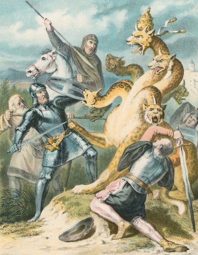 La battaglia con il grande mostro da English School