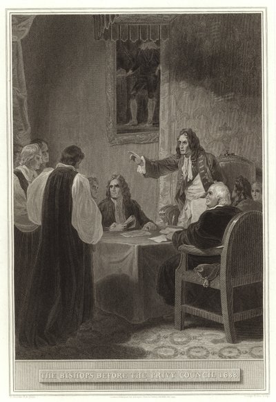 I vescovi davanti al Consiglio Privato 1688 da English School
