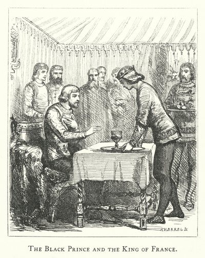 Il Principe Nero e il Re di Francia da English School