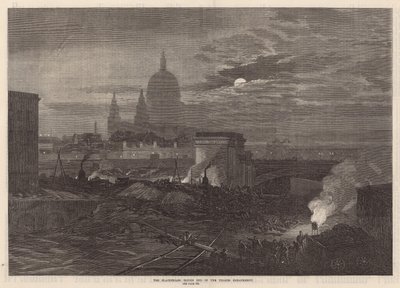 Il ponte di Blackfriars alla fine dell