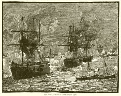 Il bombardamento di Alessandria, 1882 da English School