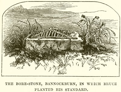 La Pietra del Cinghiale, Bannockburn, in cui Bruce piantò il suo stendardo da English School