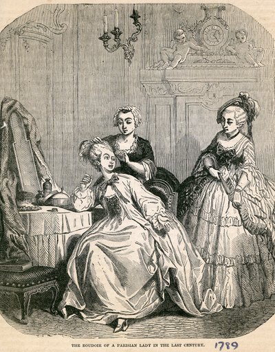 Il boudoir di una signora parigina nell