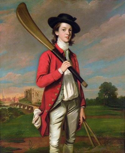 Il ragazzo con una mazza: Walter Hawkesworth Fawkes, c.1760 da English School